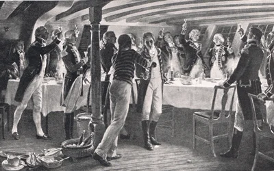 La veille de la bataille de Copenhague, illustration de 